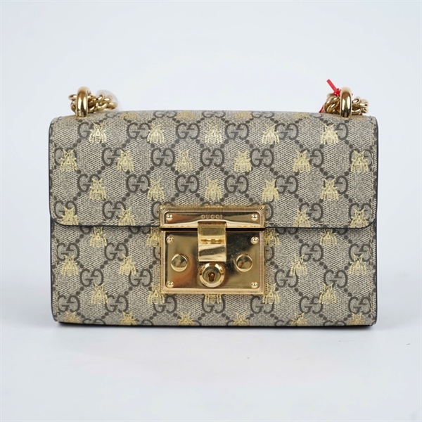 Túi GG Padlock xám kèm 2 chìa (409487-562600) sz20 (BMC)+