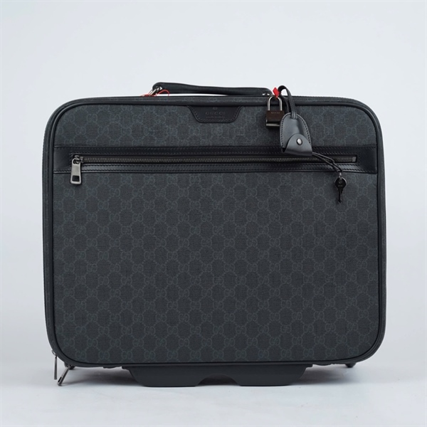 Vali GG đen kèm ổ+ 2 chìa có tag da sz44 (BMC)+