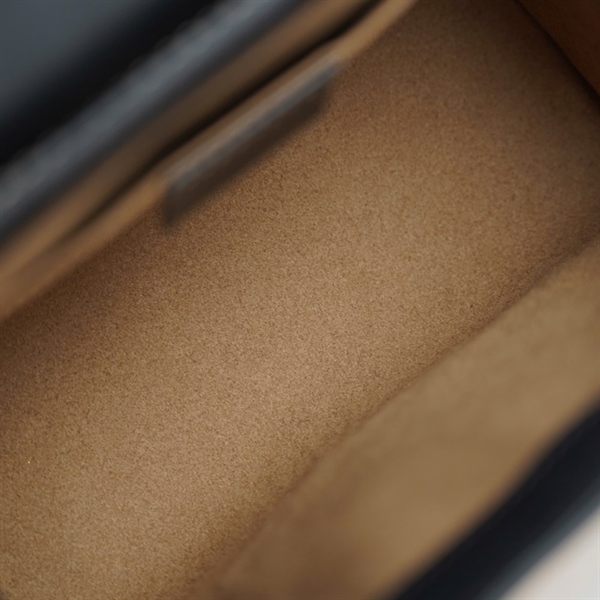 Túi GG Padlock xám nắp đen kèm 2 chìa (409487-524947) sz20 (BMC)+