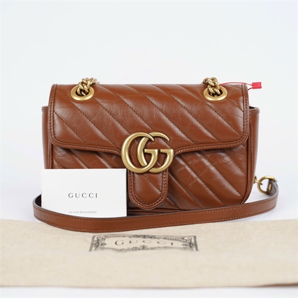 Túi GG Marmont nâu (D038815498) sz20 (BMC)+