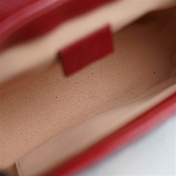 Túi GG Marmont đen viền đỏ (583571-493075) sz20 (BMC)+