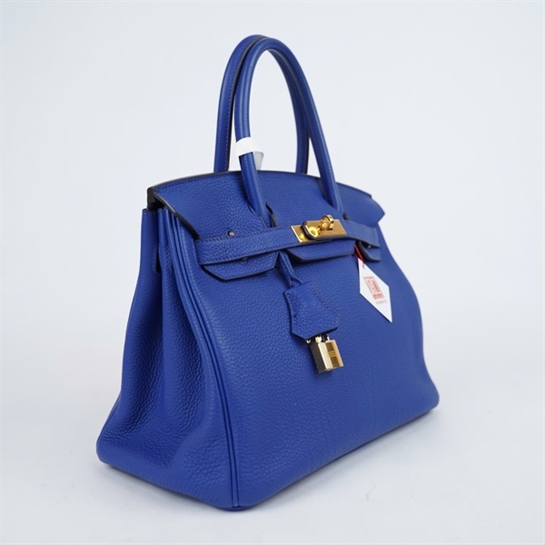 Túi Hermes Birkin xanh kèm ổ+ 2 chìa stamp T(2015) sz30 (A-T) KG+