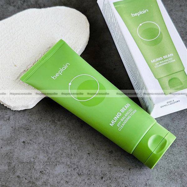 Beplain mung bean ph balanced cleansing Foam 160ml nobox + pore cleansing balm 3ml
