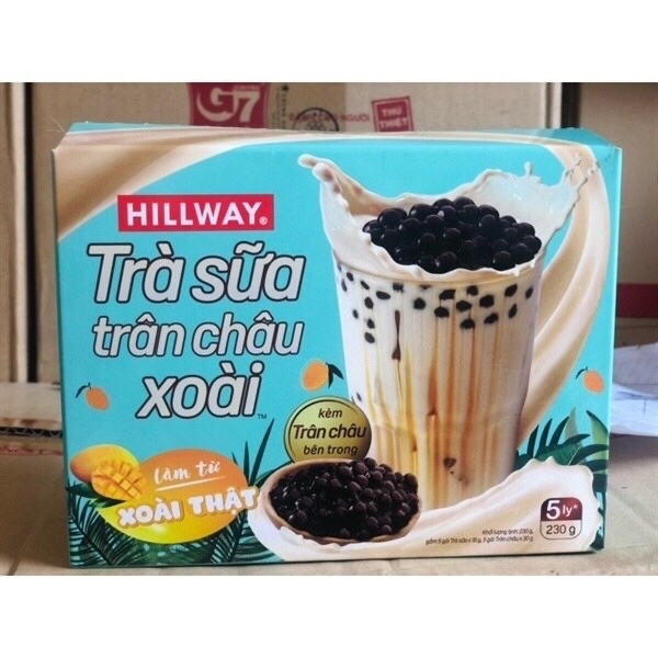 Trà Sữa Trân Châu Hillway Bubble Tea Vị Trà Sữa Trân Châu Hộp 260Gg