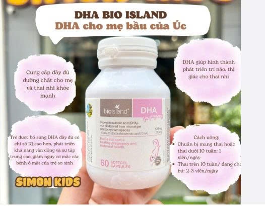 Dha Bioisland Cho Bà Bầu 60 Viên (1/2028)