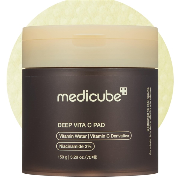 [Hàng Công Ty] MEDICUBE Deep Vita C + Niacinamide 2% Toner Pad - 150g