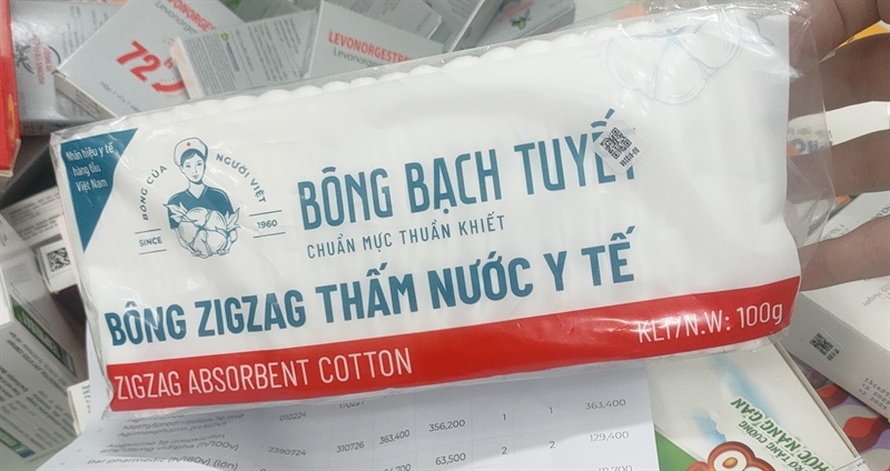 Bông bạch tuyết ZigZag 100g