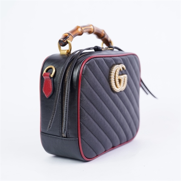 Túi GG Handle đen (G031714503) sz22 (BMC) +