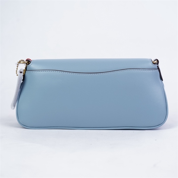 Túi Coach kẹp nách xanh biển 2strap sz26 +