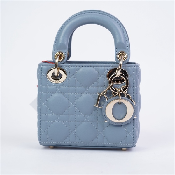 Túi Dior Lady xanh (10-MA-1211) szmicro (LTB) KG+