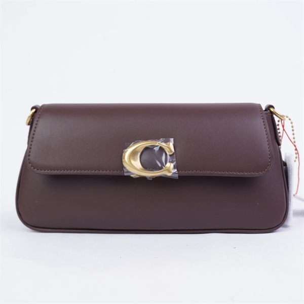 Túi Coach kẹp nách nâu 2strap sz26 +