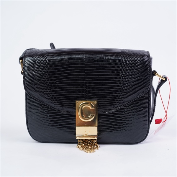 Túi Celine Lizard đen sz17 (BMC) KG+