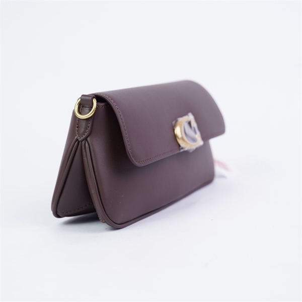 Túi Coach kẹp nách nâu 2strap sz26 +