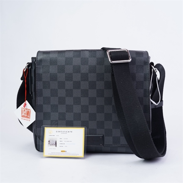 Túi LV đeo chéo ô vuông đen (FL4174) sz24 (LTB) KG+