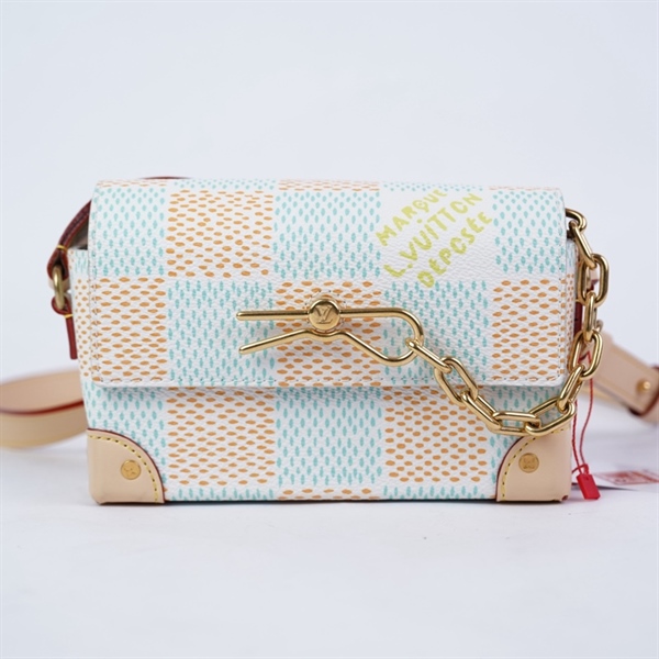 Túi LV Steamer xanh phối cam sz18 (BMC) KG+