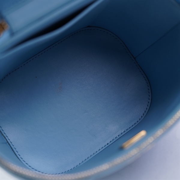 Túi Chanel Vanity xanh (AAUCECC8) sz15 (LTB) KG+