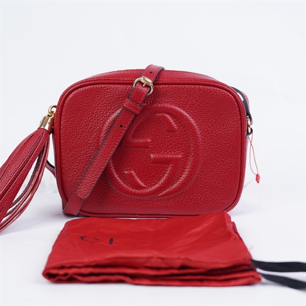 Túi GG Soho đỏ (C024831106) sz21 (BMC) +