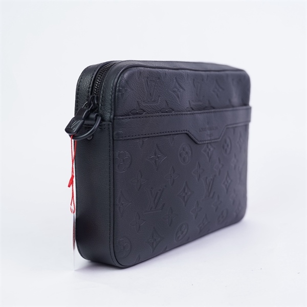 Túi LV đeo chéo hoa đen da bê sz25 KG+