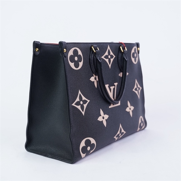 Túi LV Onthego đen hoa trắng (DU3250) sz34 (BMC) KG+