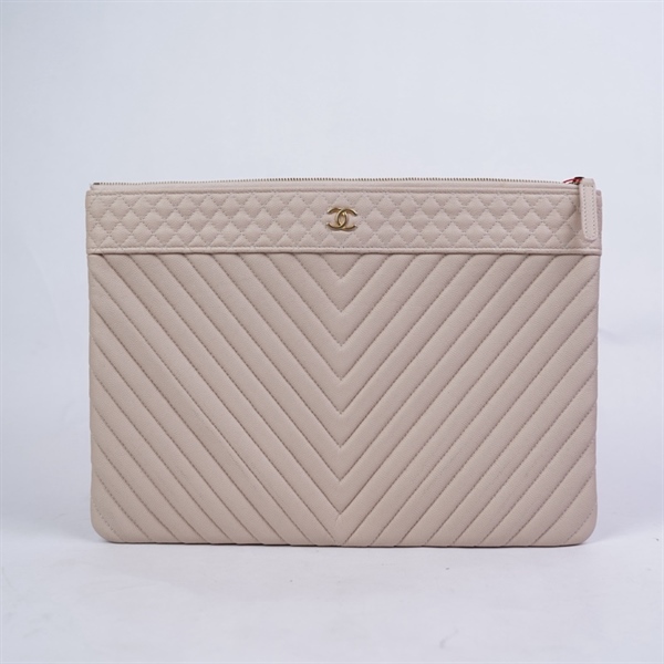 Túi Chanel Clutch nude (24895769) sz34 (LTB) KG+