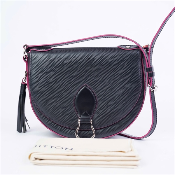 Túi LV đeo chéo đen (FL1137) sz17 (miệng túi 22cm) (LTB) KG+