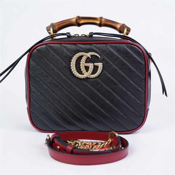 Túi GG Handle đen (H032272019) sz22 (BMC) +