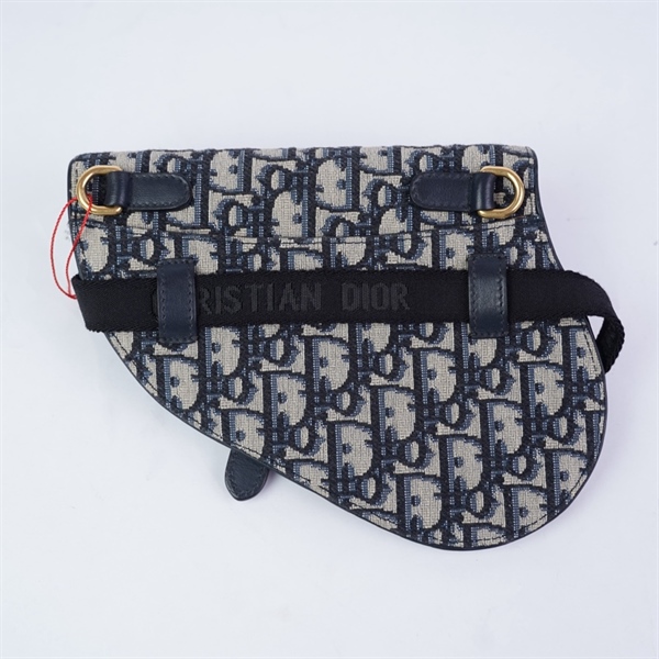 Túi Dior Saddle xám sz14 (miệng túi 19cm) (BMC) KG+