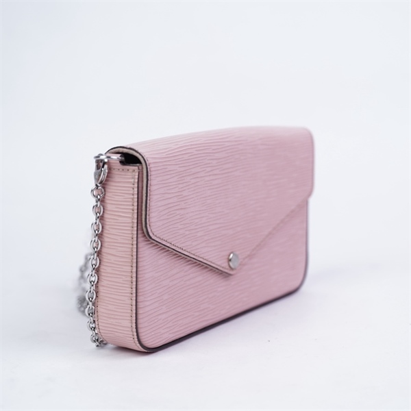 Túi LV Felicie Pochette hồng kèm 2 ví sz21 +