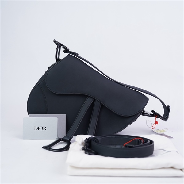 Túi Dior Saddle đen (09-Ma-1202) sz17 (miệng túi 23cm) (LTB) KG+