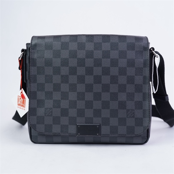 Túi LV đeo chéo ô vuông đen (FL4174) sz24 (LTB) KG+