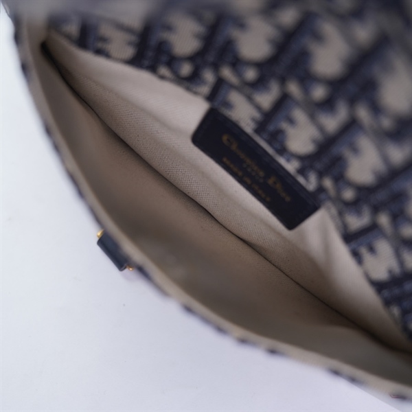 Túi Dior Saddle xám sz14 (miệng túi 19cm) (BMC) KG+