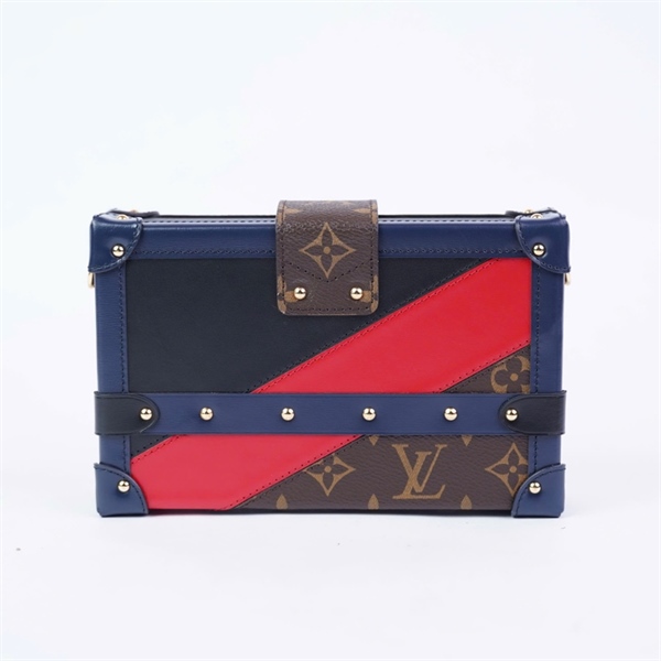 Túi LV Trunk hoa nâu phối đỏ đen (FL2169) sz20 (BMC) KG+