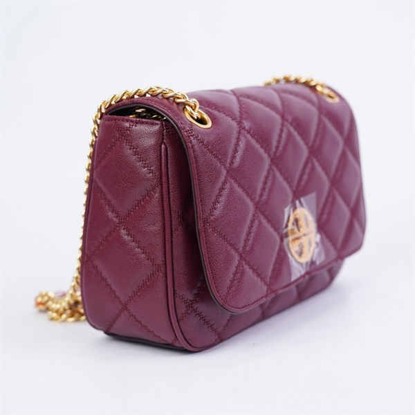 Túi Tory Burch đỏ tím sz24 +