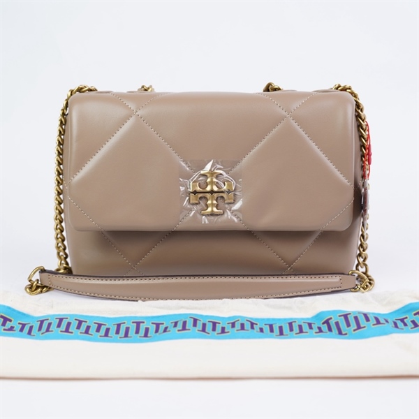 Túi Tory Burch đeo chéo nâu sz24 +
