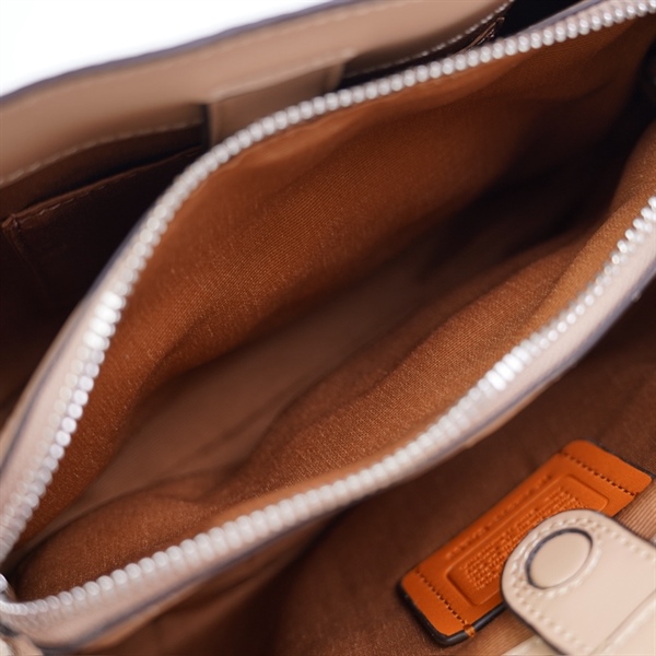 Túi Coach Handle nude sz26 +