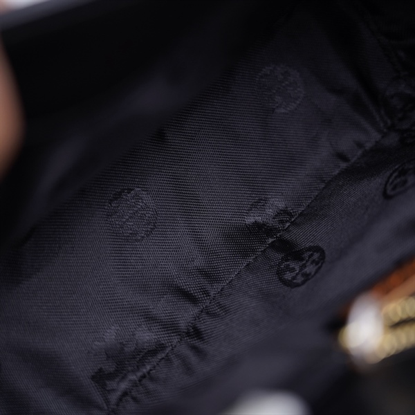 Túi Tory Burch Willa đen bóng sz24 +