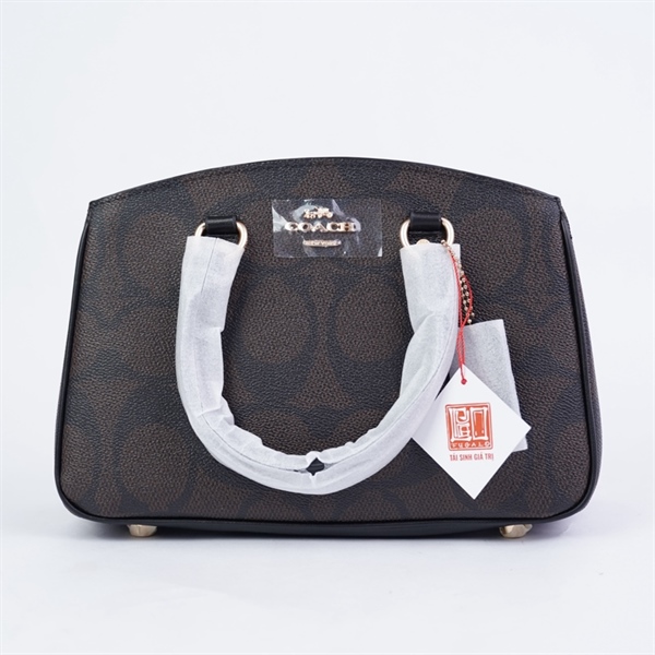 Túi Coach Handle nâu sz26 +