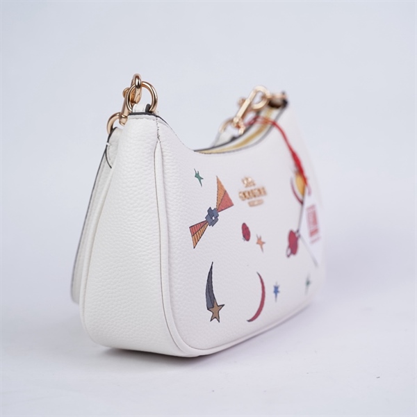 Túi Coach thuyền trắng 2strap sz24 +