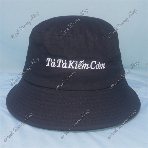 Nón tai bèo mũ bucket vành nhỏ thêu Tà Tà Kiếm Cơm