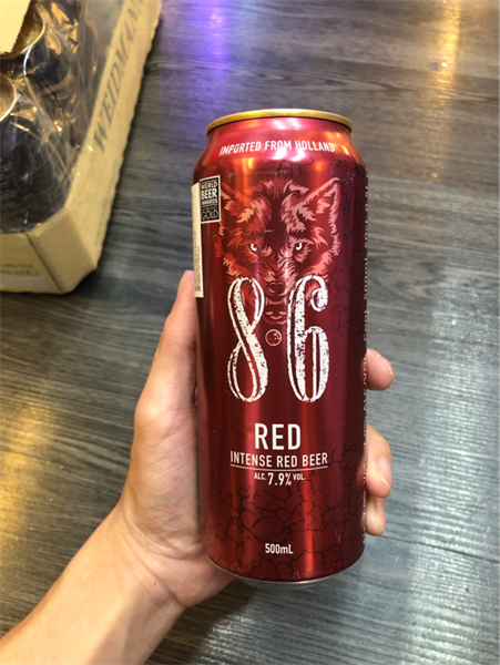 Bia 8.6 Red 7.9% 500ml