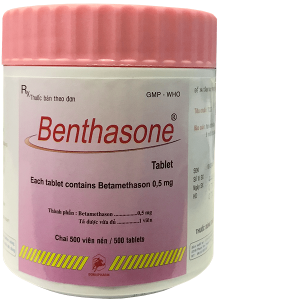 Benthasone betamethasone 0,5mg donaipharma (c/500v)