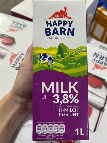 Sữa Tươi Happy Barn 1L MH