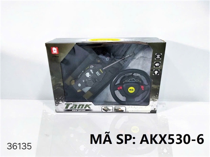 AKX530-6 HỘP XE TĂNG 208 ĐK 7 Đ.TÁC, VÔ LĂNG TRÒN, CÓ SẠC Tank AKX530-