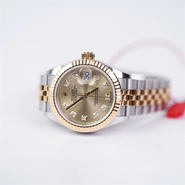 Đồng hồ Rolex bạc mặt vàng (0NS67626) sz28 (HC) KG+