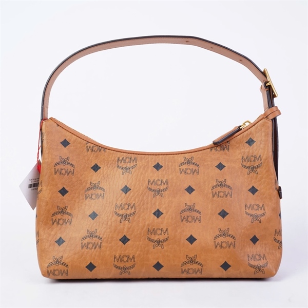 Túi MCM kẹp nách nâu kèm ổ+ 2 chìa sz26 KG+