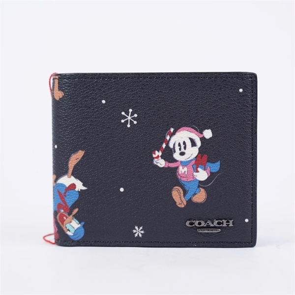 Ví Coach in hình Mickey kèm ví nhỏ +
