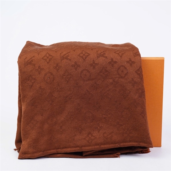 Khăn LV nâu đất in hoa (PN) +