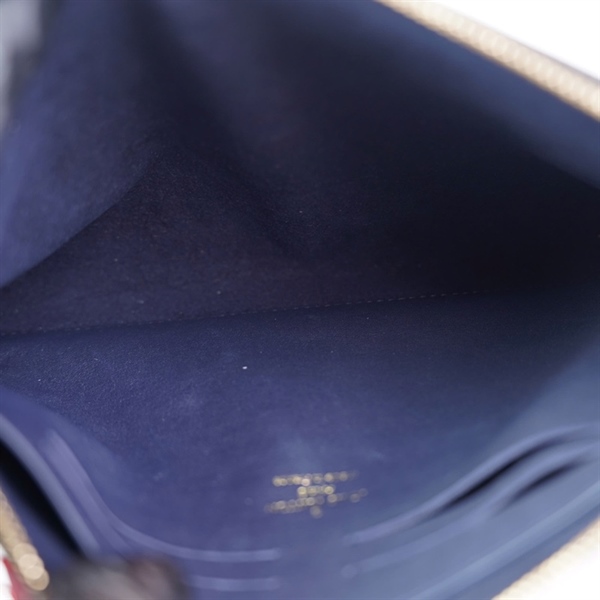 Túi LV Clutch hoa nâu pha đỏ sz23 (PN) +