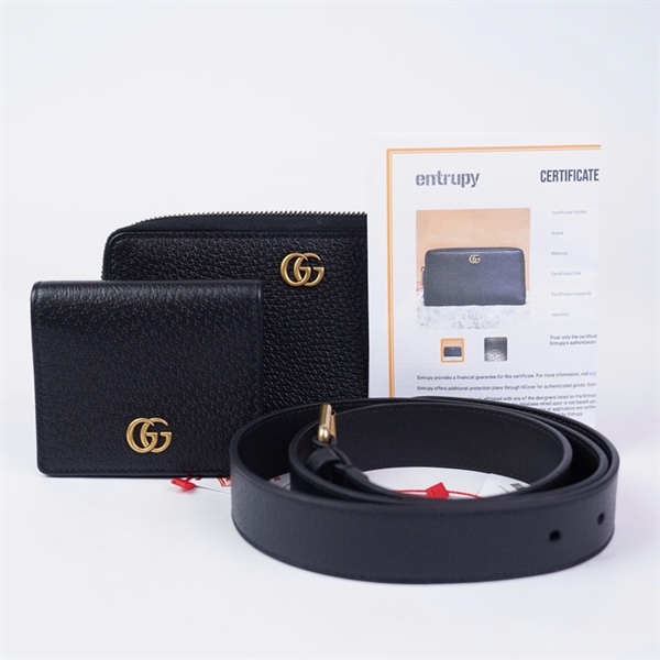 Túi GG đeo chéo đen kèm ví (PN) +