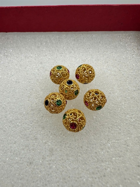 Charm bi vàng đá nhiều màu